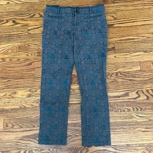 Anthropologie Cartonnier Charlie Ankle in Teal and Gray